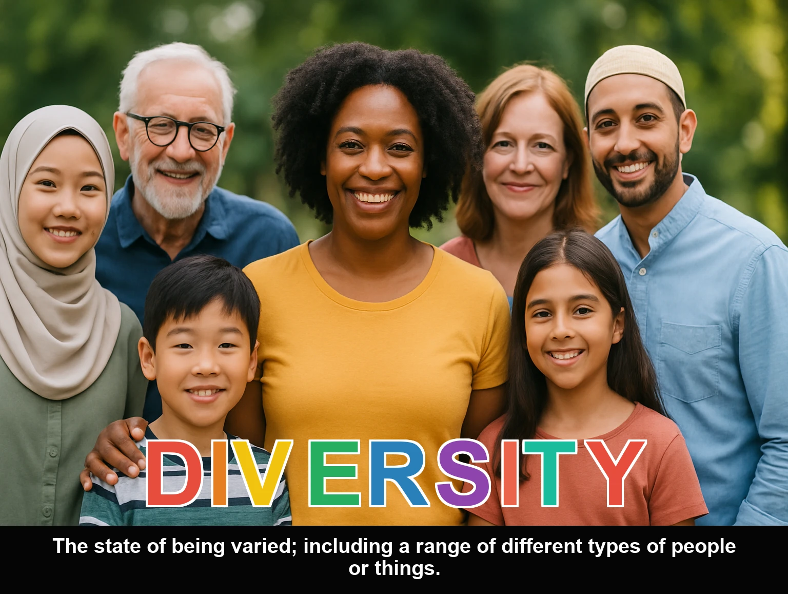 English Illustration for diversity